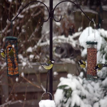 Poteau + mangeoires pour oiseaux Natures Market -Oisillon.net-