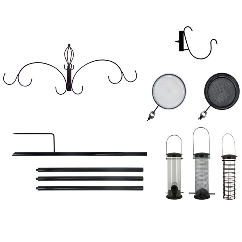 Poteau pour mangeoires pour oiseaux et nourritures Natures Market -Oisillon.net-