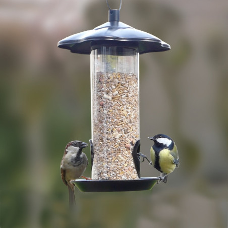 Mangeoire à graines pour oiseaux - Ducatillon