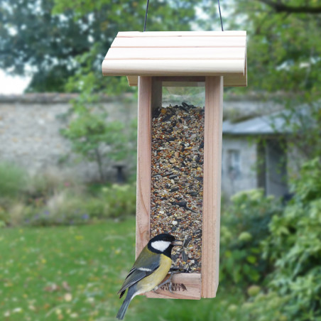 Mangeoire pour oiseaux Le Grenier : pour graines,  Natures Market - Oisillon.net - Fabriquée en France