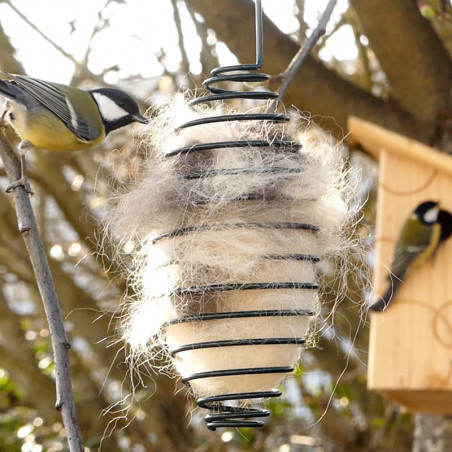 Boule de graisse sans filet pour nourrir les oiseaux du jardin