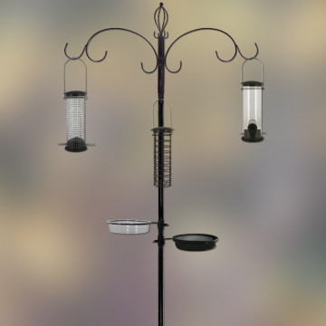 Poteau l'Auberge + mangeoires pour oiseaux Natures Market -Oisillon.net- NM402