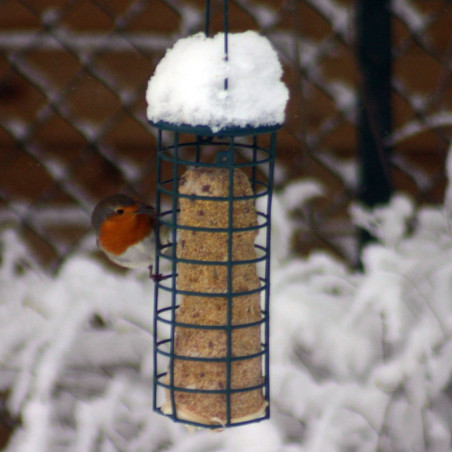 Mangeoire pour oiseaux pour cylindre et blocs de graisse ou boules de graisse Natures Market Oisillon.net