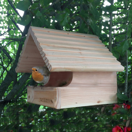 Nichoir Oiseaux Exterieur Mesange, Voliere Oiseaux Exterieur Bois, Maison  Oiseaux Exterieur Suspendue, Cabane Oiseaux en Bois, Nichoir à Oiseaux