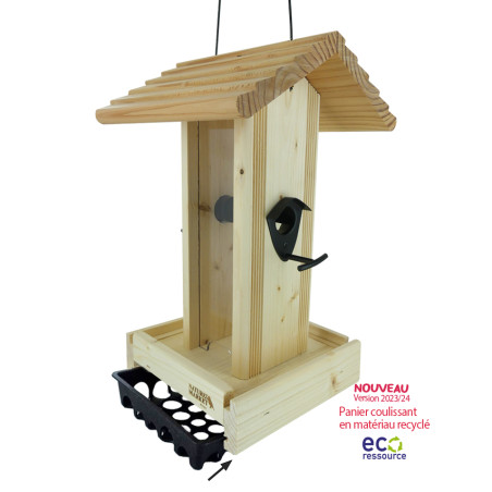 Mangeoire Bistrot Nature Market Mangeoire oiseaux pour graisses et graines Mangeoire Bistrot Nature Market Mangeoire oiseaux pour graisses et graines