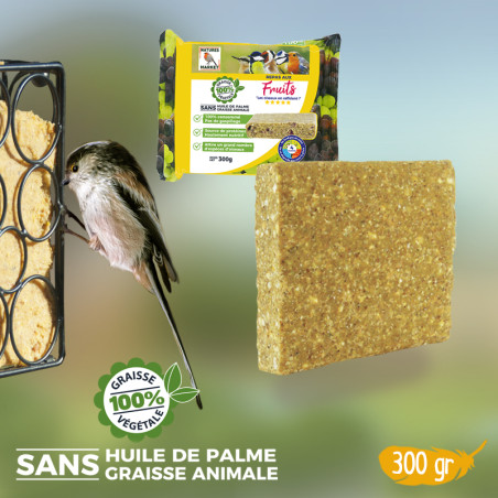 Repas de graisse végétale sans huile de palme pour oiseaux Natures Market