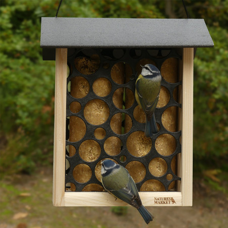 Mangeoire LA GARGANTUESQUE  pour oiseaux Natures Market -Oisillon.net- fabriquée en France-brique alimentaire recyclée