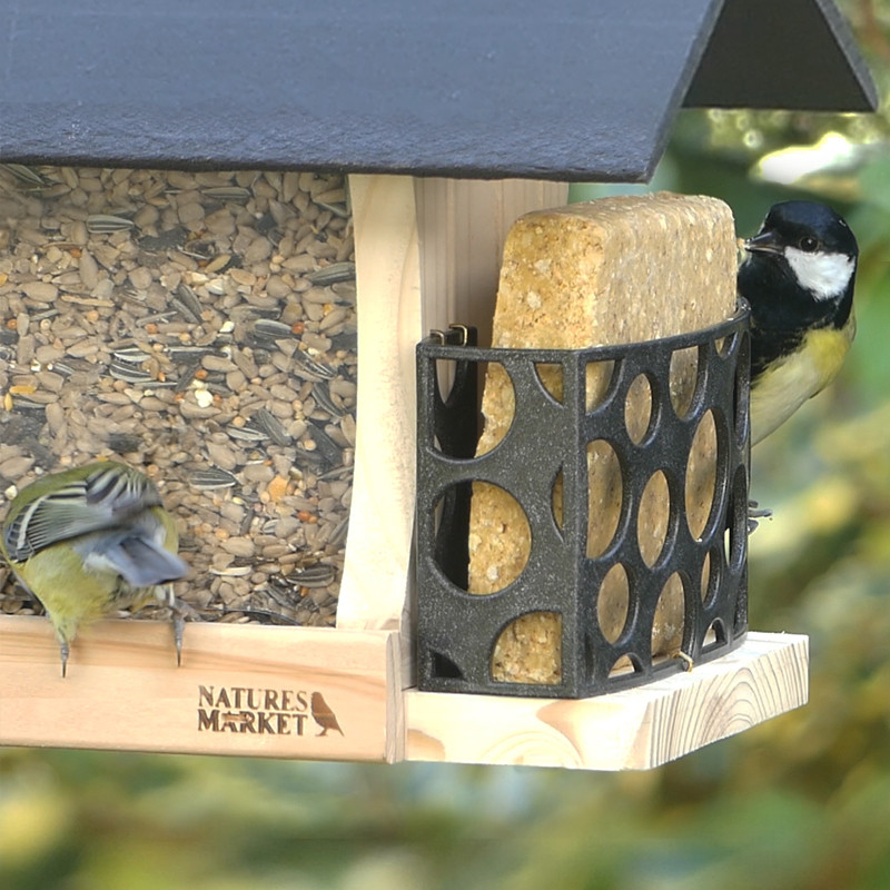 Kit mangeoire Gourmet avec graines et repas. Natures Market -Oisillon.net-