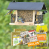 Kit mangeoire Gourmet avec graines et repas. Natures Market -Oisillon.net-