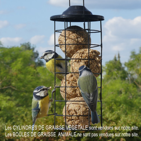 Mangeoire pour oiseaux pour cylindre et blocs de graisse ou boules de graisse Natures Market Oisillon.net photo chrisdef