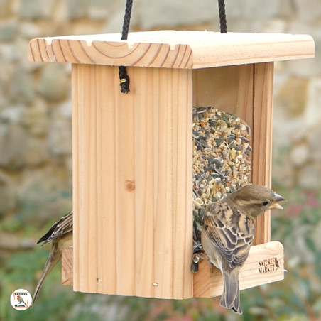 Mangeoire pour graines : le Bar à Graines pour oiseaux Natures Market -Oisillon.net- fabriqué en France