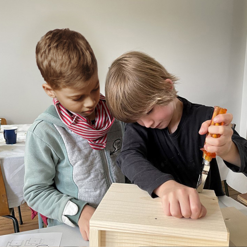 KIT ANNIVERSAIRE BRICOLAGE CONSTRUIRE NICHOIR NATURES MARKET OISILLON.NET FABRIQUE EN FRANCE