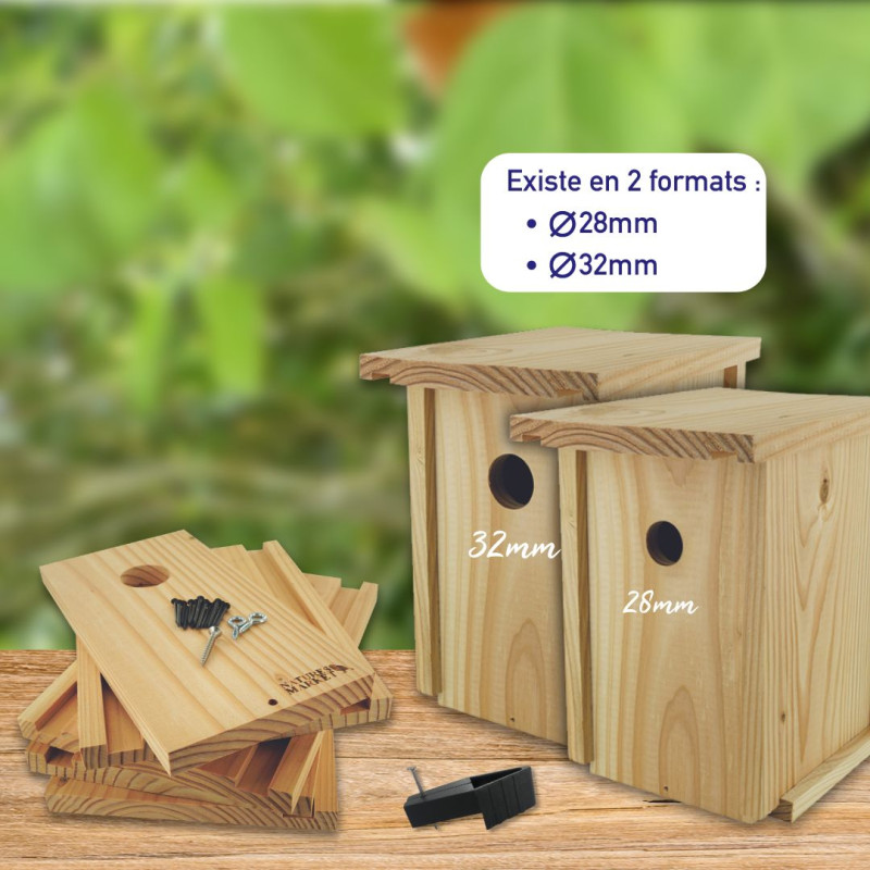 nichoir en kit à monter NATURES MARKET OISILLON.NET FABRIQUE EN FRANCE