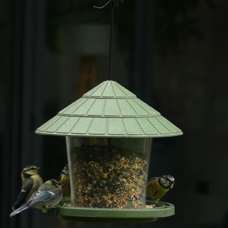 Emilie mangeoire pour graines écoresponsable en plastique 10% recyclé fabriquée en France par Natures Market. Oisillon.net