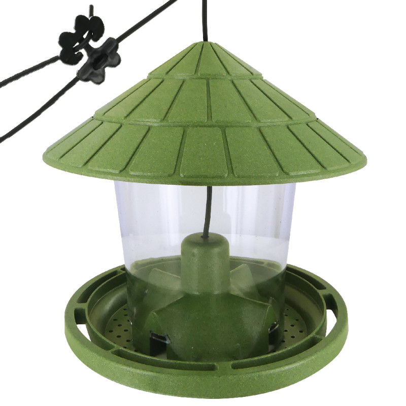 Emilie mangeoire pour graines écoresponsable en plastique 10% recyclé fabriquée en France par Natures Market. Oisillon.net