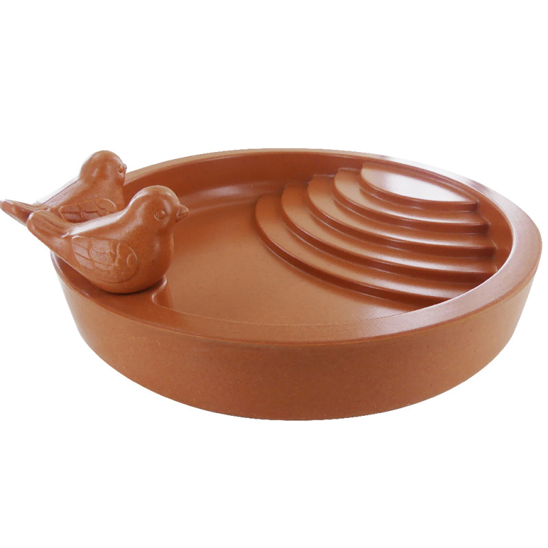 Abreuvoir pour oiseaux bain eau recyclé à poser au sol Natures market Oisillon.net NM682