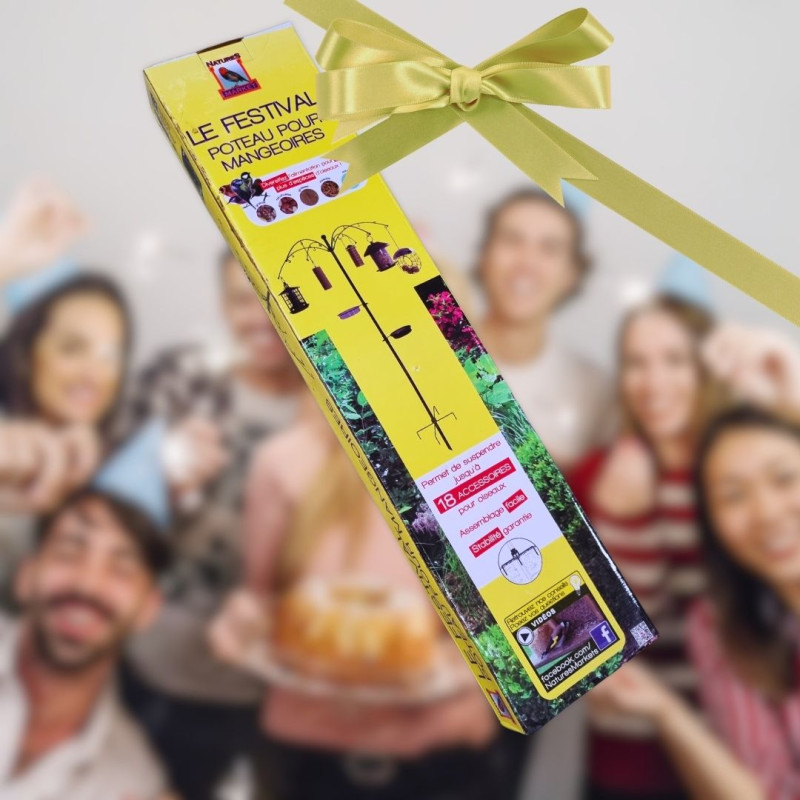 poteau festival pour mangoires pour oiseaux Natures Market -Oisillon.net-