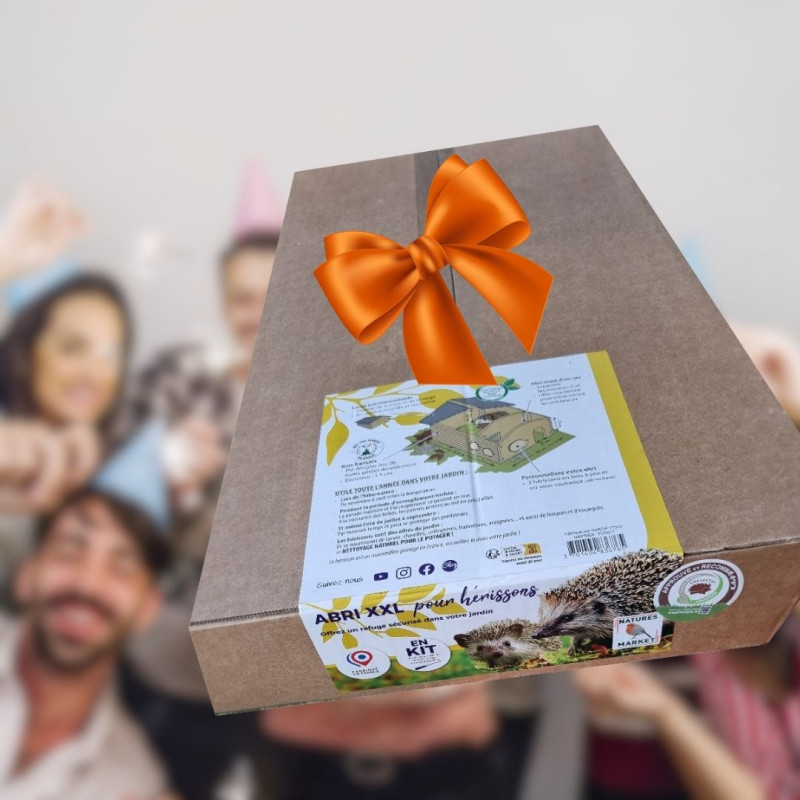 Abri Nichoir pour hérissons fabriqué en France bois et plastique recyclé Made in France Natures market -Oisillon.net-