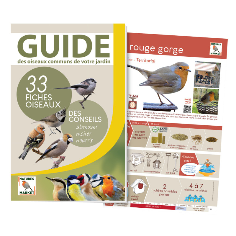 Coffret  coucou nichoir28mm fabrique en france Oiseaux Accueillir les mésanges Natures Market Oisillon.net fabriqué en France