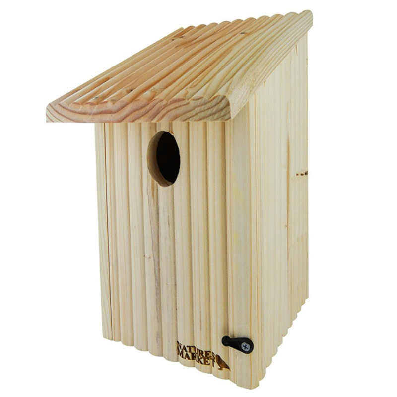 nichoir spécial Rouge queue à Front Blanc fabriqué en France Made in France Natures Market Oisillon.net NM729 bois