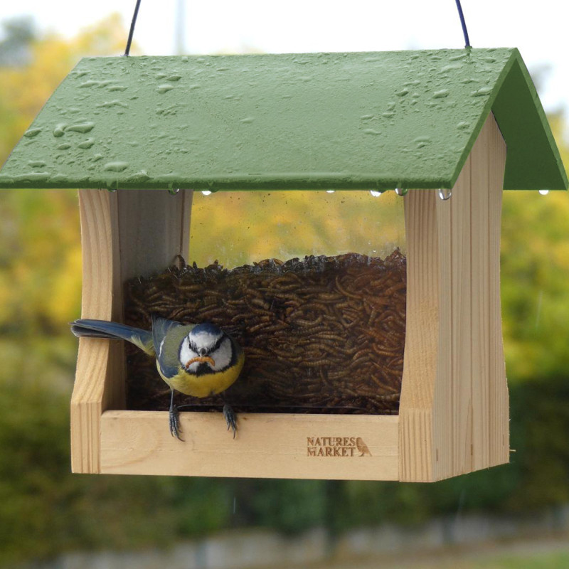 Mangeoire Miam pour oiseaux Natures Market -Oisillon.net- fabriquée en France-brique alimentaire recyclée