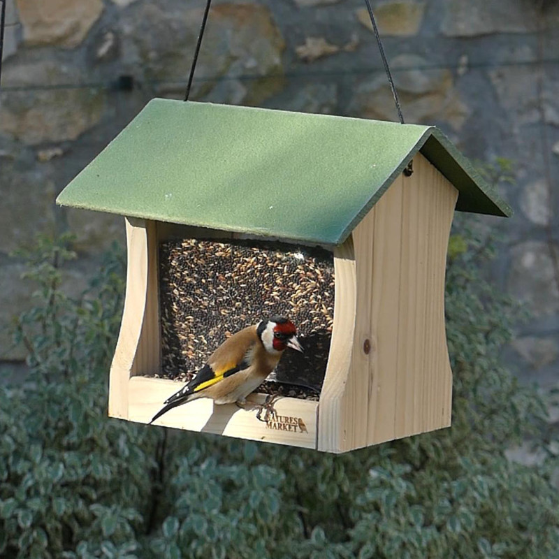Mélange de graines pour chardonnerets et tarins. Natures market sur Oisillon.net