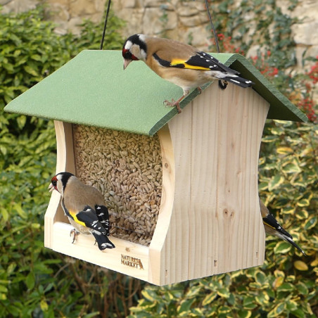 Mangeoire Miam pour oiseaux Natures Market -Oisillon.net- fabriquée en France-brique alimentaire recyclée