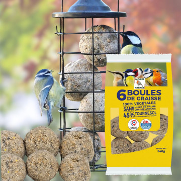 boules de graisse végétale fabriquées en France. Sans huile de palme Natures Market Oisillon.net