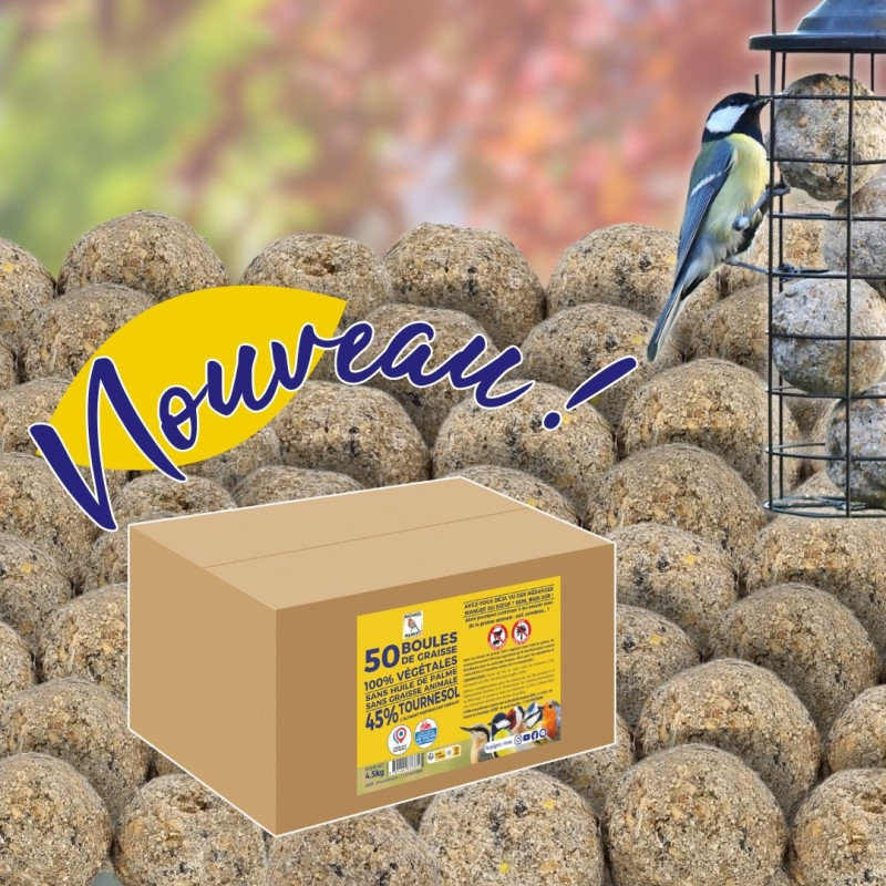 boules de graisse végétale fabriquées en France. Sans huile de palme Natures Market Oisillon.net