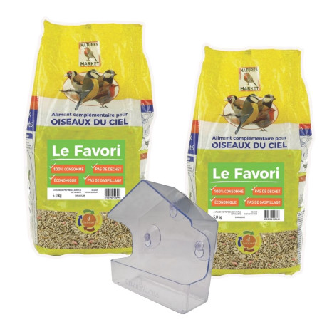 BIRD FRIDAY Le Favori : 1 mangeoire OFFERTE Nature Market Bird Friday ! Par ici...