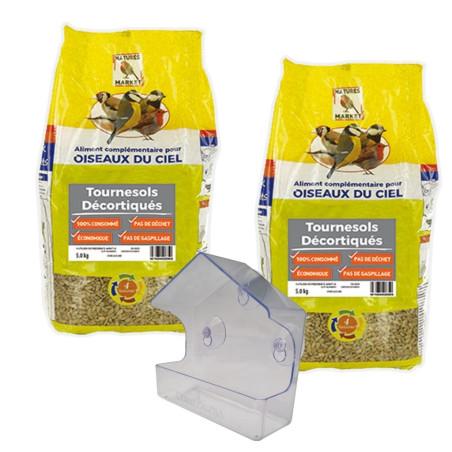 BIRD FRIDAY Tournesol : 1 mangeoire OFFERTE Nature Market Bird Friday ! Par ici...