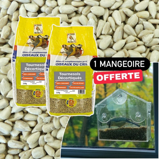 BIRD FRIDAY Tournesol : 1 mangeoire OFFERTE Nature Market Bird Friday ! Par ici...