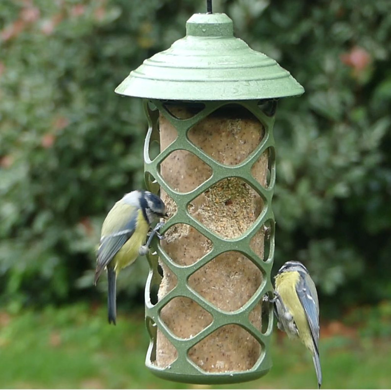 Mangeoire Pause gourmande fabriquée en France pour boules de graisse et cylindre de graisse. Natures Market . Oisillon.net