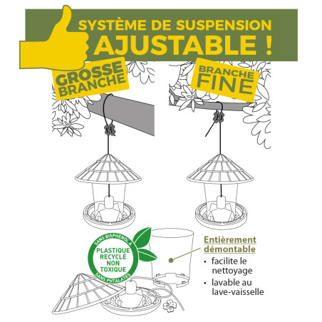 Coffret Noël pour CHARDONNERETS/TARINS Nature Market Graines pour oiseaux
