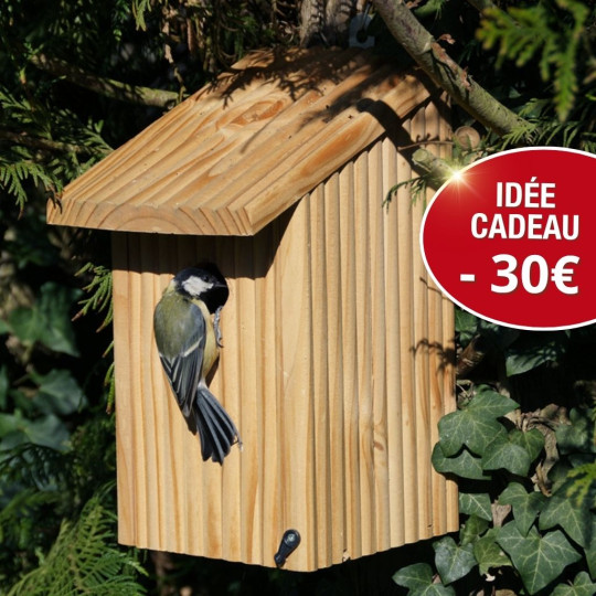 Nichoir Bicoque Ø 34mm Nature Market Cadeaux UTILES pour la BIODIVERSITÉ !