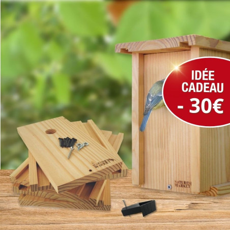 Kit Nichoir à monter Ø 28mm Nature Market Cadeaux UTILES pour la BIODIVERSITÉ !