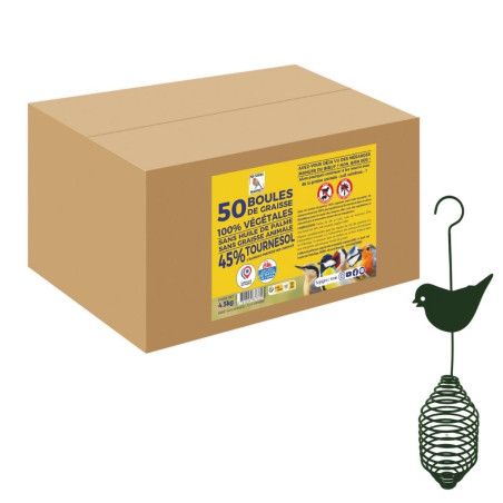 BIRD FRIDAY 50 BOULES DE GRAISSE : 1 MANGEOIRE OFFERTE Nature Market Bird Friday ! Par ici...