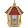 Mangeoire Gazebo Junior oiseaux fabriquée en France en matériau recyclé et bois français. Natures Market. Oisillon.net