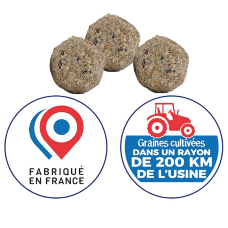 boules de graisse végétale fabriquées en France. Sans huile de palme Natures Market Oisillon.net