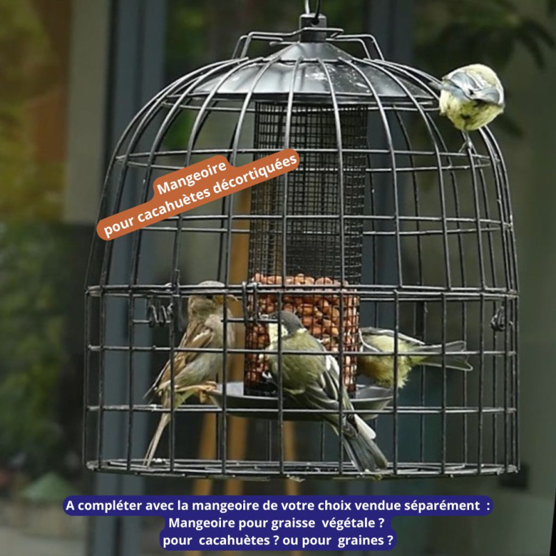 grille anti étourneaux perruches pigeon pie NM213 cage Natures Market Oisillon.net