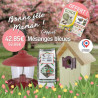 Coffret  coucou nichoir28mm fabrique en france Oiseaux Accueillir les mésanges Natures Market Oisillon.net fabriqué en France