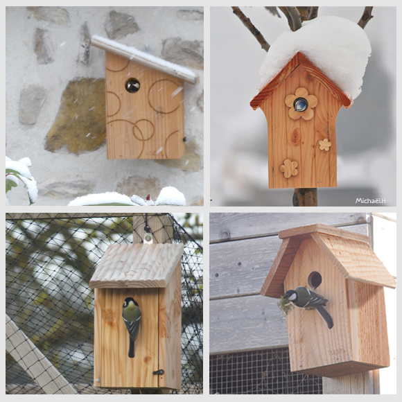 maison d'oiseau pour l'extérieur, maison d'oiseau en bois faite à